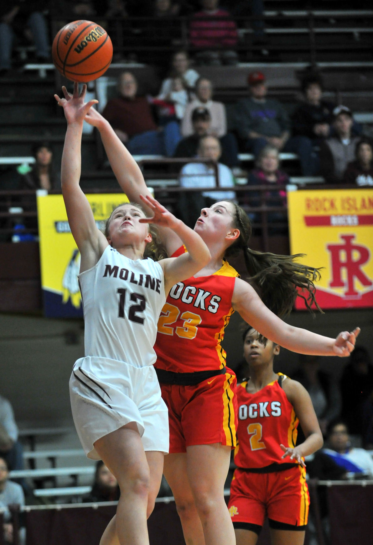 Rock Island at Moline girl's basketball.
